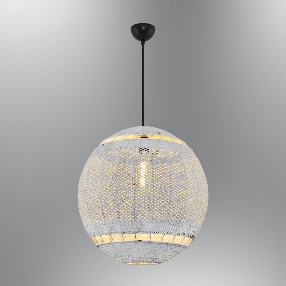 Tekli Beyaz Ball 40 Sarkıt Avize 120 cm