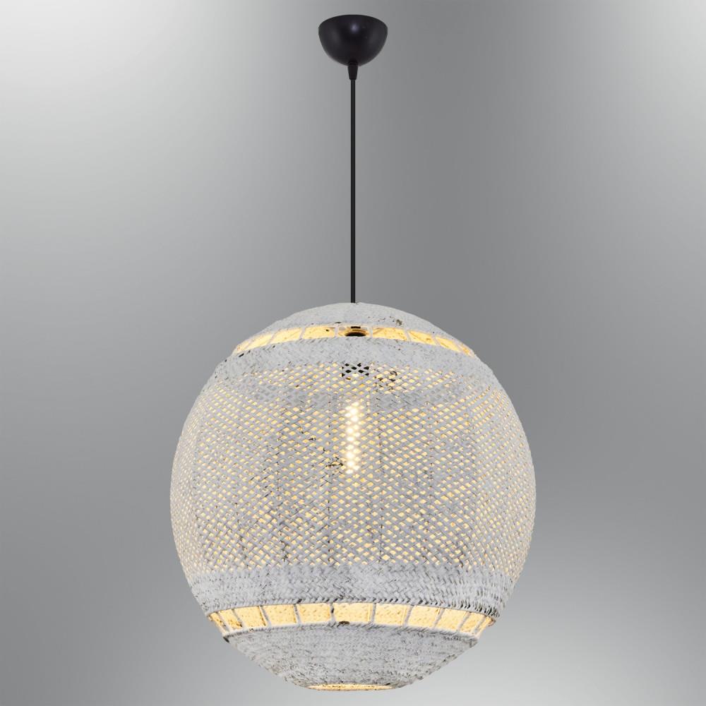 Tekli Beyaz Ball 50 Sarkıt Avize 120 cm
