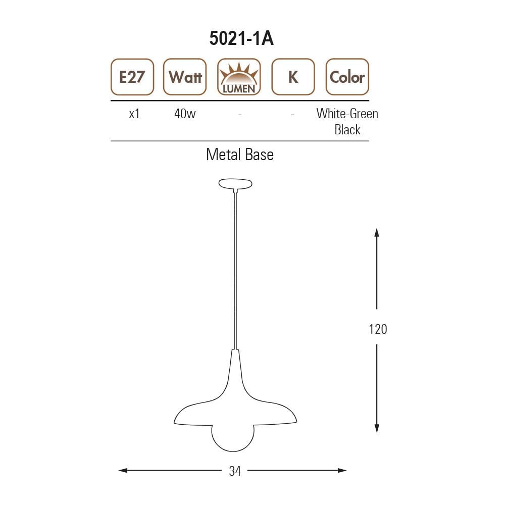 Tekli Siyah Metal Salkım Sarkıt Avize 120 cm — görsel 3