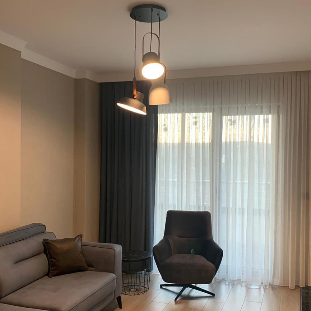 Mixed Metal Sarkıt Avize 120 cm — görsel 6
