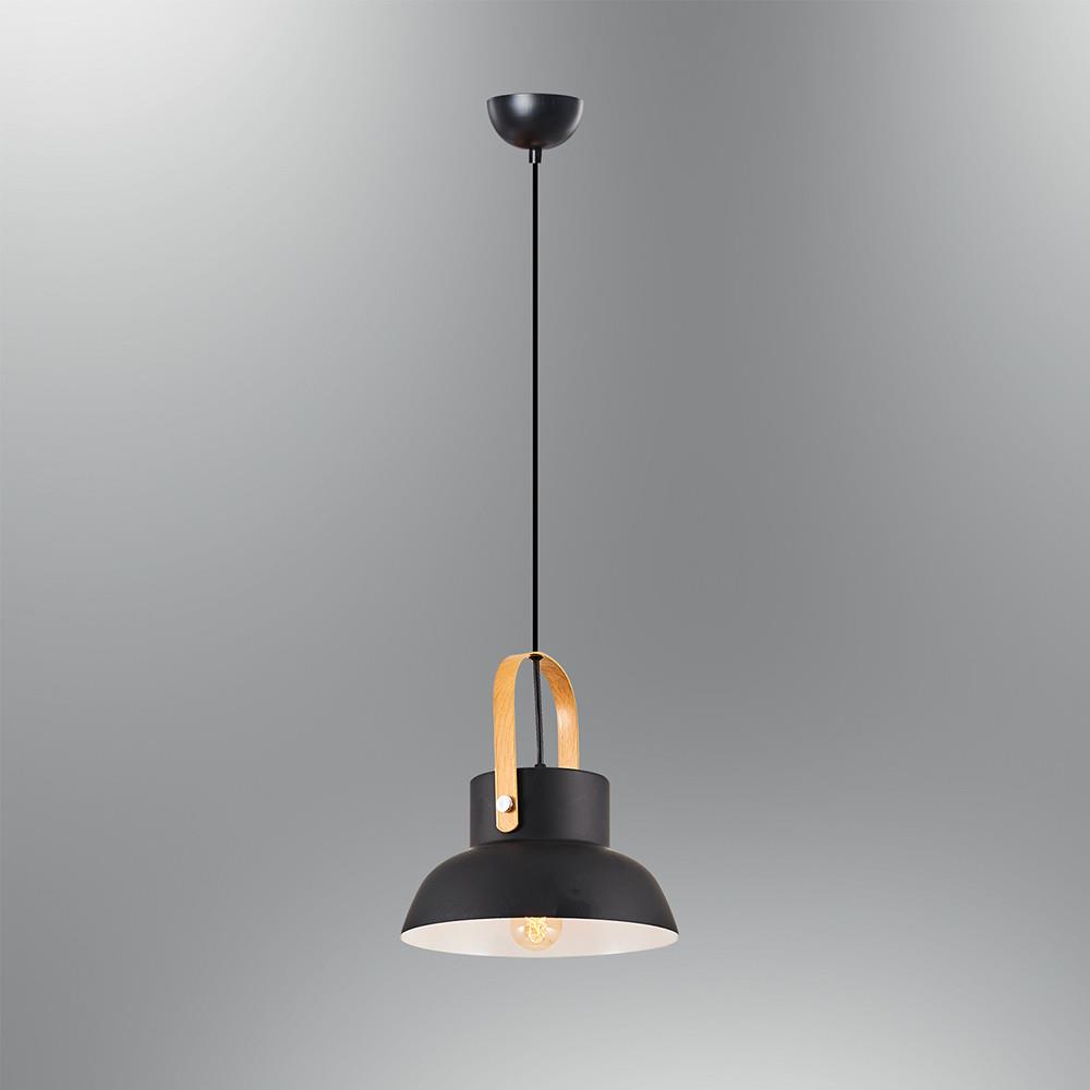Tekli Siyah Metal Sarkıt Avize 120 cm 0.85 kg