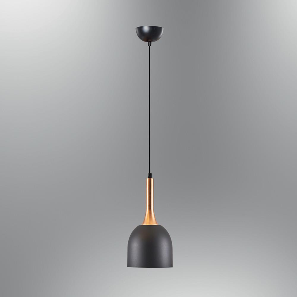 Tekli Siyah Metal Sarkıt Avize 120 cm 0.6 kg