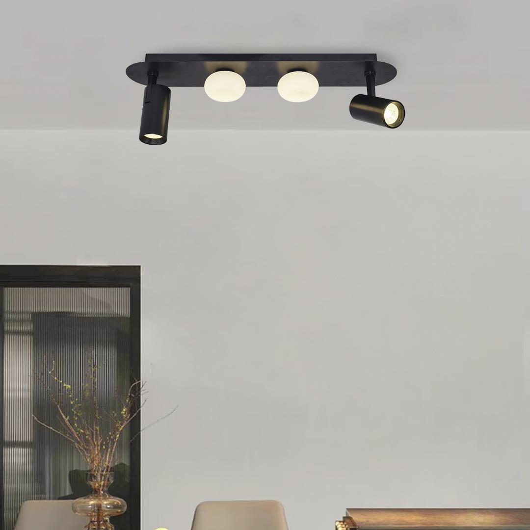 Siyah Metal Plofenyer Sıralı Spot 60 cm Siyah Metal Plofenyer Sıralı Spot 60 cm