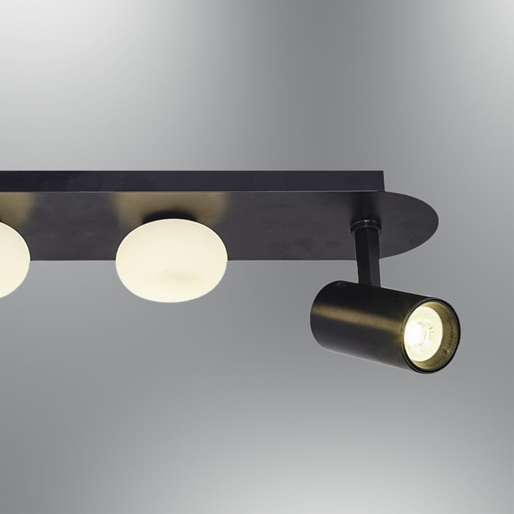 Siyah Metal Plofenyer Sıralı Spot 60 cm Siyah Metal Plofenyer Sıralı Spot 60 cm