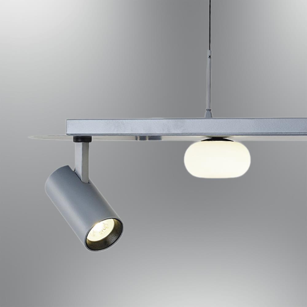 Gri Metal Sıralı 3 Sarkıt Avize 90 cm — görsel 4