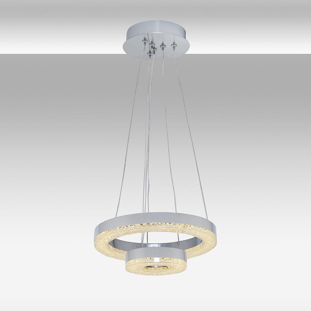 Tekli Metal Katlı Sezar Sarkıt Avize 120 cm — görsel 5