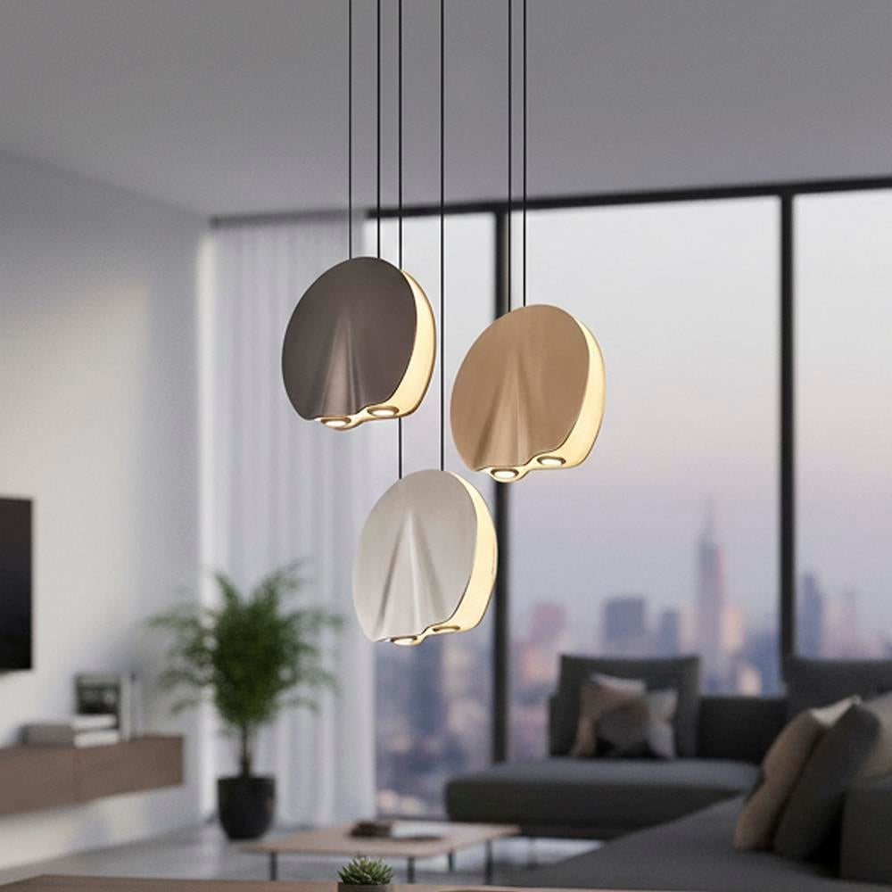 3'li Metal Oyster Mixed Sarkıt Avize 120 cm