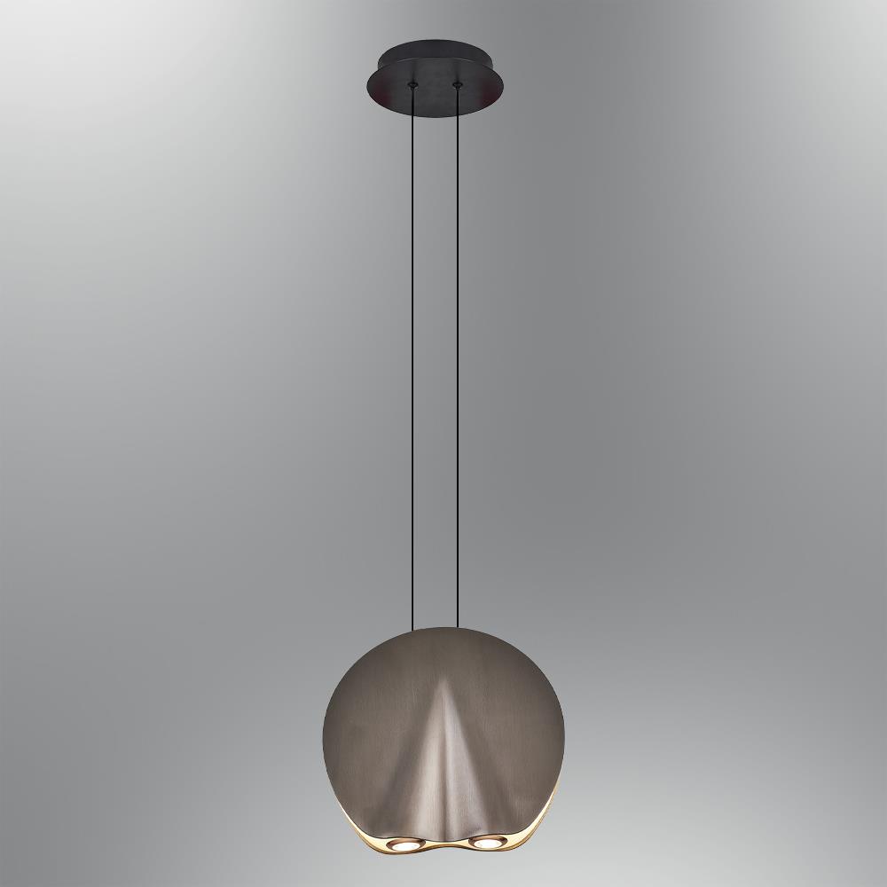 Tekli Platin Metal Oyster 30Cm Sarkıt Avize 29 cm