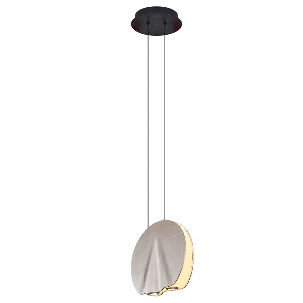Tekli Krom Metal Oyster 20Cm Sarkıt Avize 20 cm