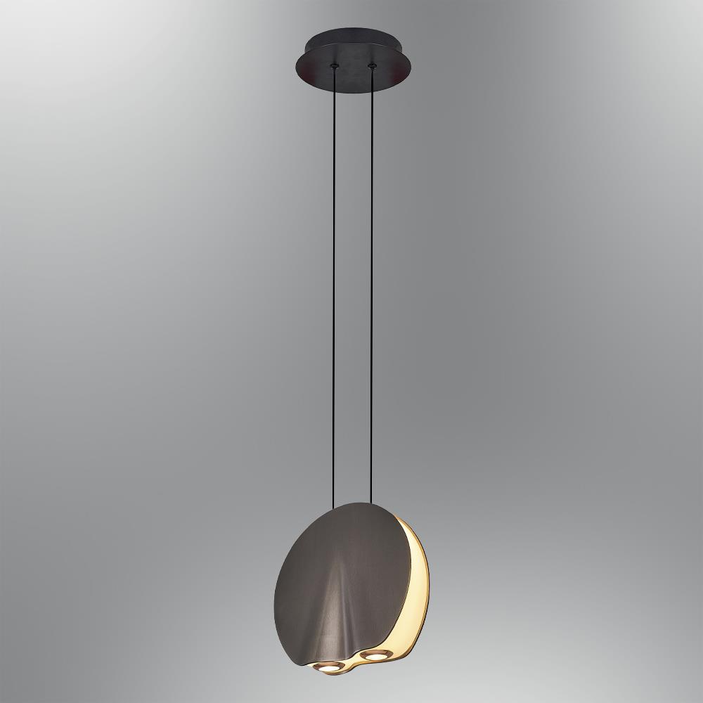 Tekli Platin Metal Oyster 20Cm Sarkıt Avize 20 cm