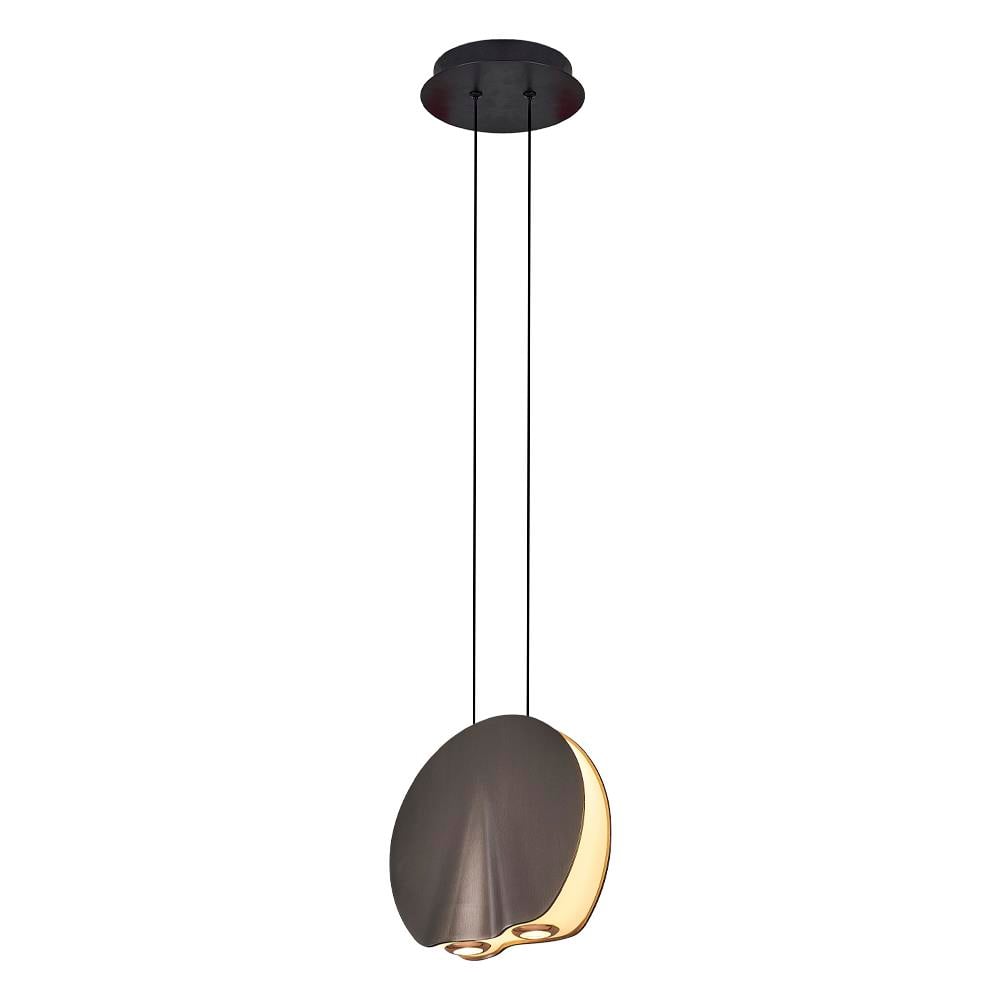 Tekli Platin Metal Oyster 20Cm Sarkıt Avize 20 cm
