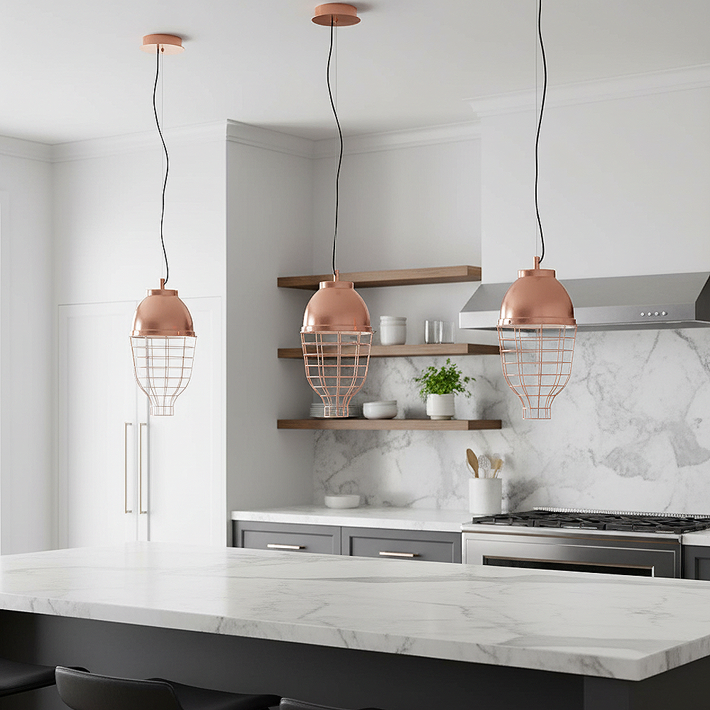 Beyaz Metal Sarkıt Avize 120 cm (6523-1A-32)