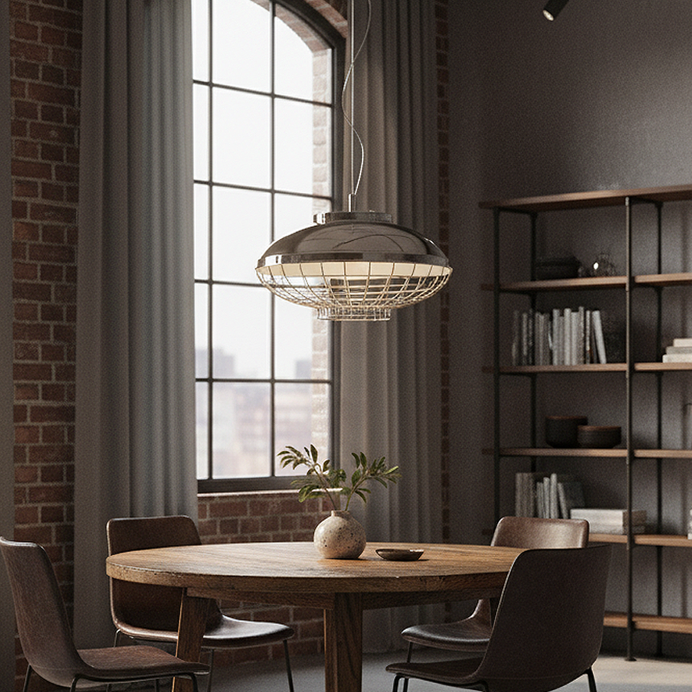 Krom Metal Sarkıt Avize 120 cm 3.38 kg — görsel 6