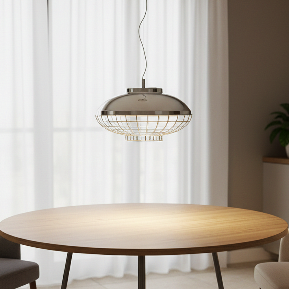 Krom Metal Sarkıt Avize 120 cm 3.38 kg — görsel 8