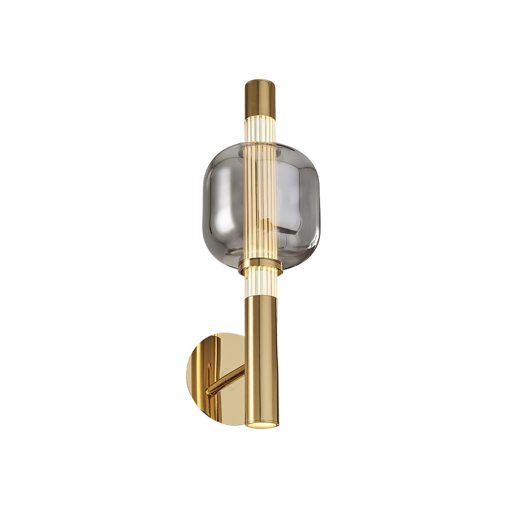 Metall Anisa Gelb Wandleuchte 13 cm