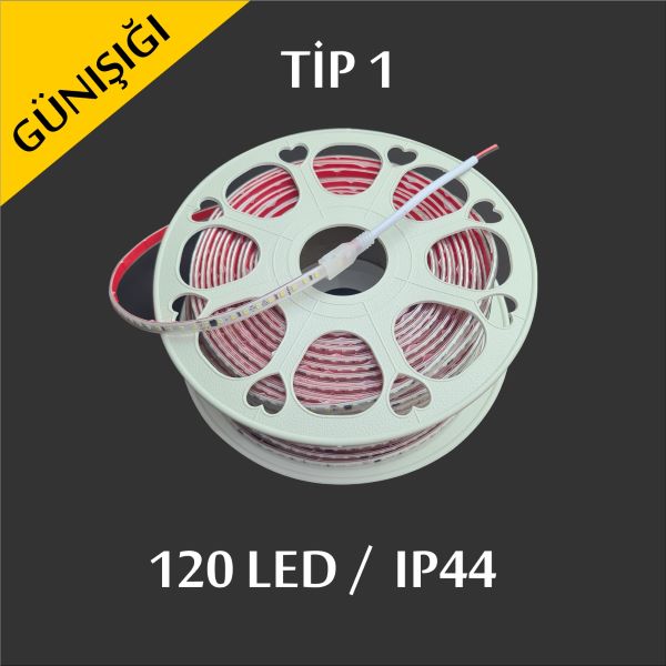Şerit LED 220V — Doğrudan Şebekeye Bağlanan Hortum Şerit — Tip 1 · Amber Şerit LED 220V — Doğrudan Şebekeye Bağlanan Hortum Şerit — Tip 1 · Amber
