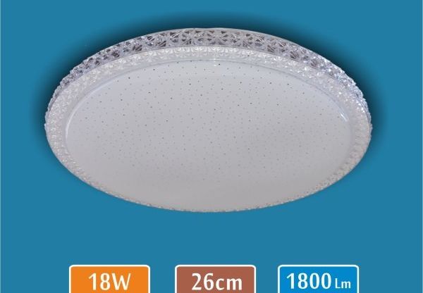 Sıva Üstü Yuvarlak LED Panel 18W — 26 cm, 1800 Lümen — Modern Sıva Üstü Yuvarlak LED Panel 18W — 26 cm, 1800 Lümen — Modern