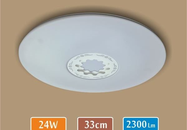 Sıva Üstü Yuvarlak LED Panel 24W — 33 cm, 2300 Lümen — Çiçek — görsel 7
