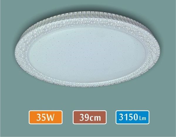 Sıva Üstü Yuvarlak LED Panel 35W — 39 cm, 3150 Lümen — Damla — görsel 9