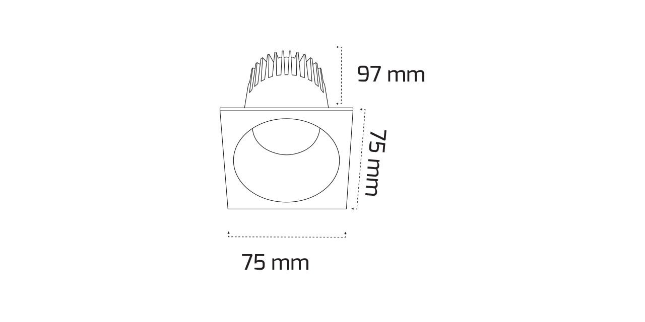 8W Kare LED Spot Armatür 8W Kare LED Spot Armatür