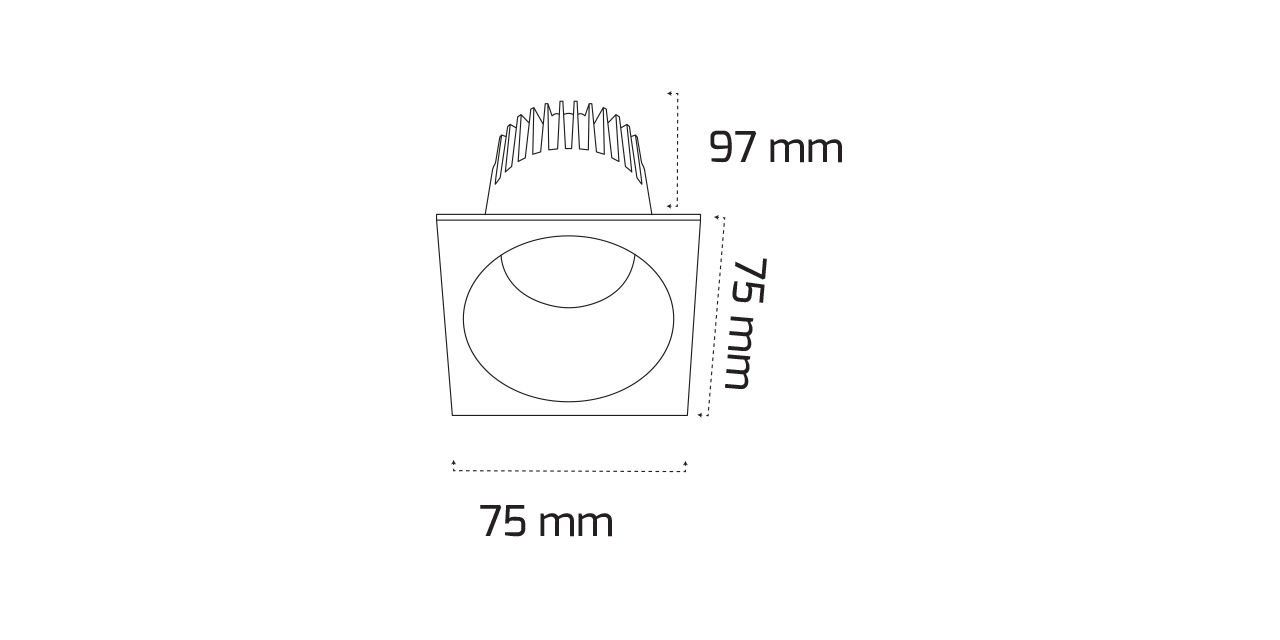 14W Kare LED Spot Armatür — görsel 2