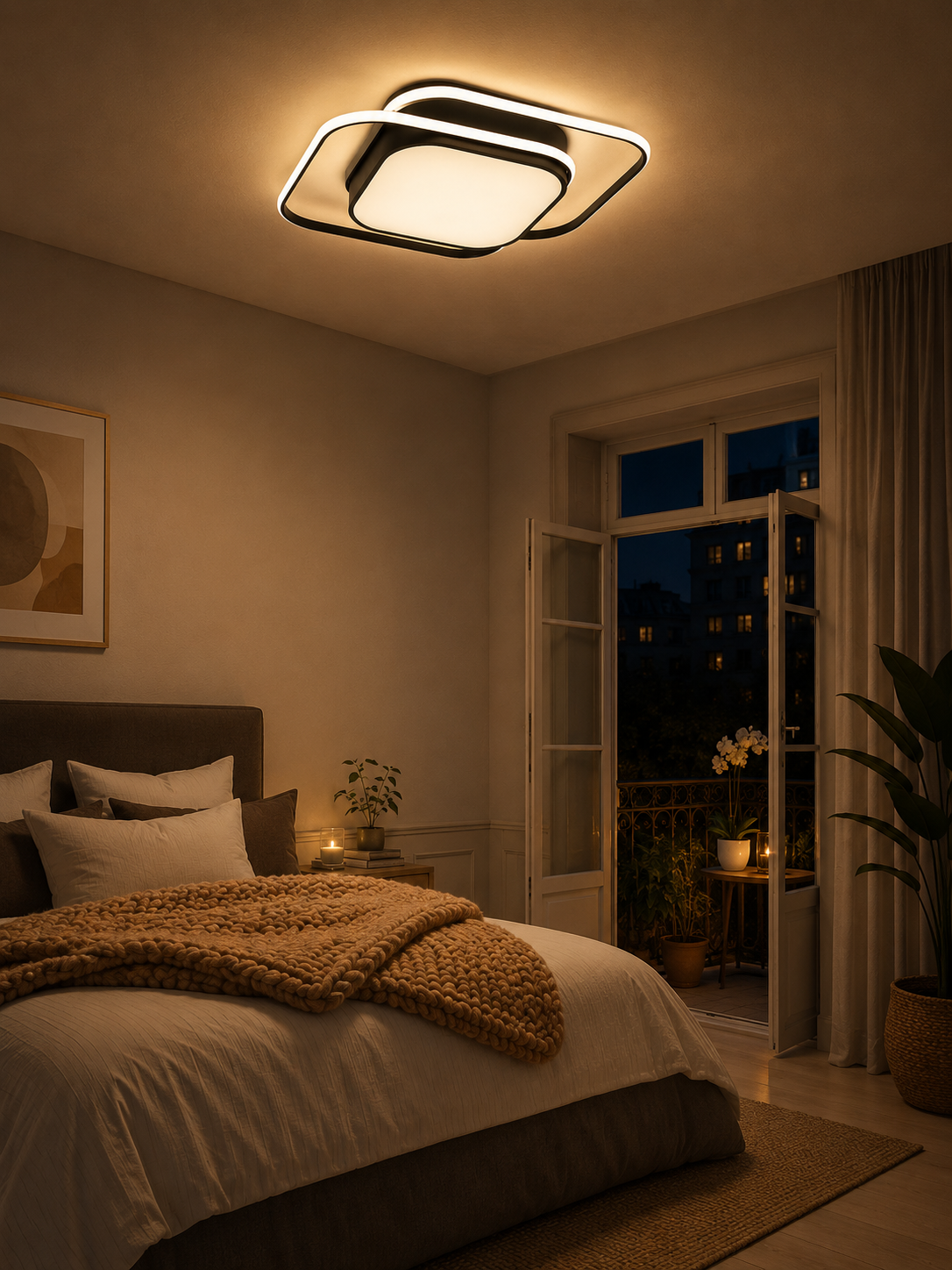 Deimos Dekoratif Kare Plafonyer LED Avize Aydınlatma 3 Renk Modlu Deimos Dekoratif Kare Plafonyer LED Avize Aydınlatma 3 Renk Modlu