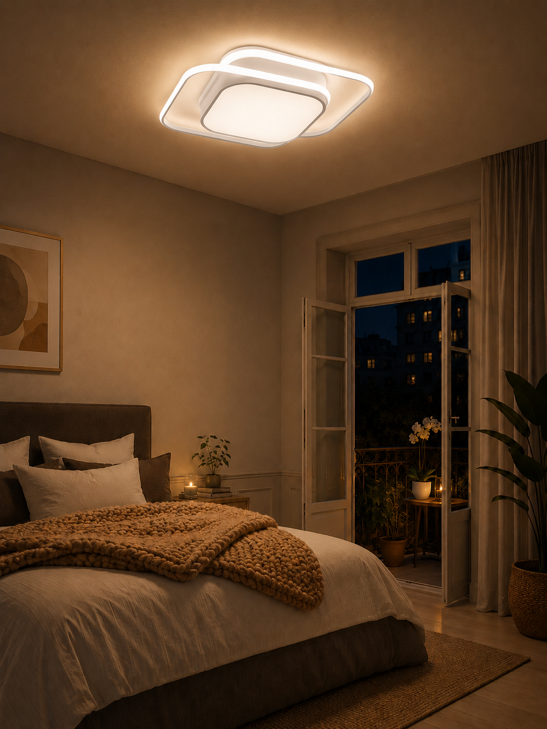 Deimos Dekoratif Kare Plafonyer LED Avize Aydınlatma 3 Renk Modlu Deimos Dekoratif Kare Plafonyer LED Avize Aydınlatma 3 Renk Modlu