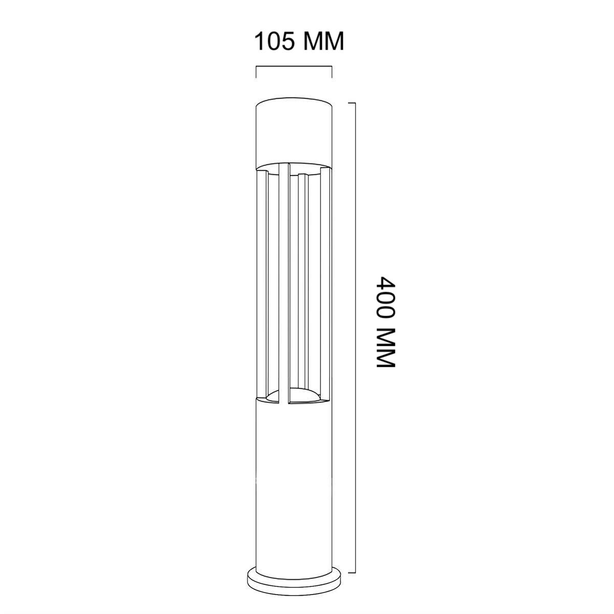 Kratos Extérieur Espace Jardin Luminaire LED Allée Éclairage Borne 40 cm — Image 6