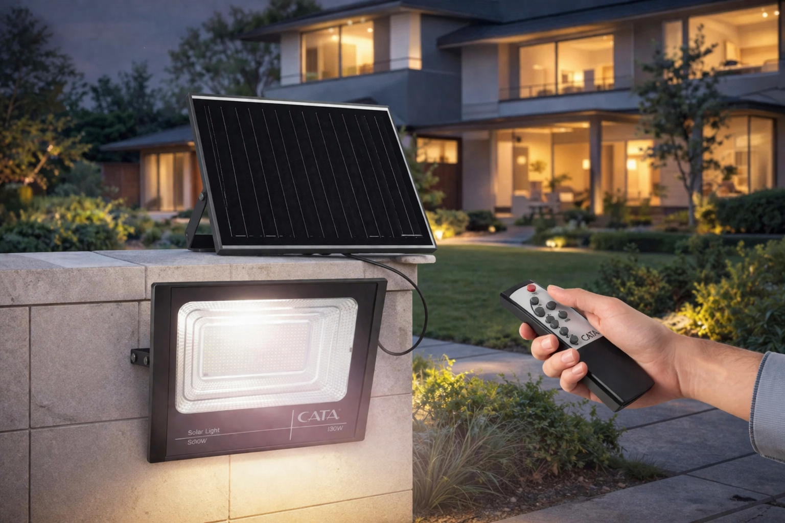 Amazon 300W Soleil alimenté Solaire Projecteur Éclairage Avec Télécommande