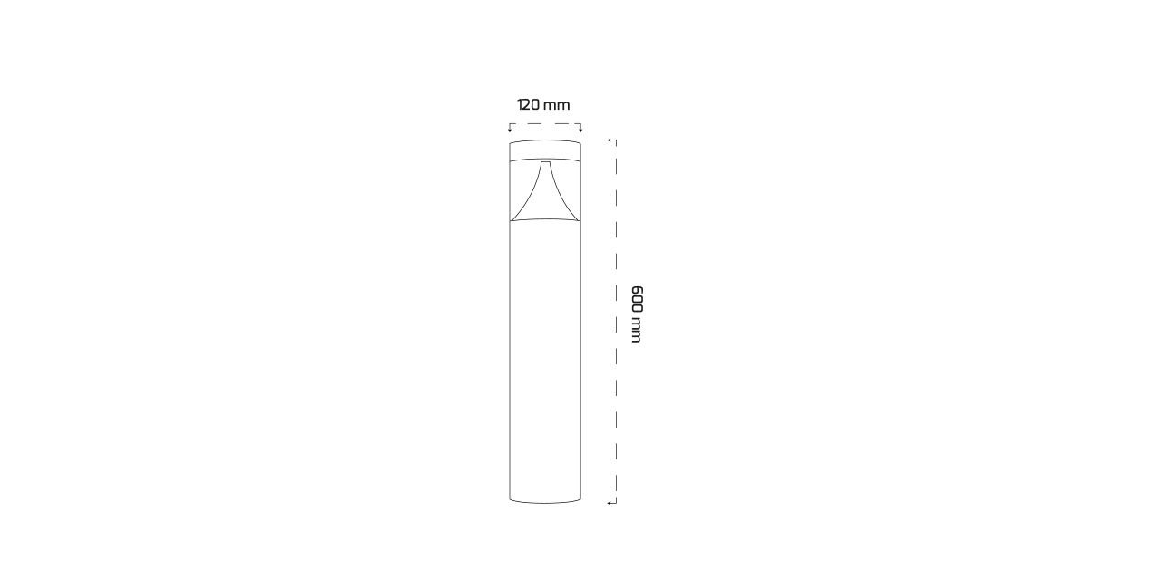 7W Dış Mekan LED Yol Bahçe Armatürü Bollard 7W Dış Mekan LED Yol Bahçe Armatürü Bollard