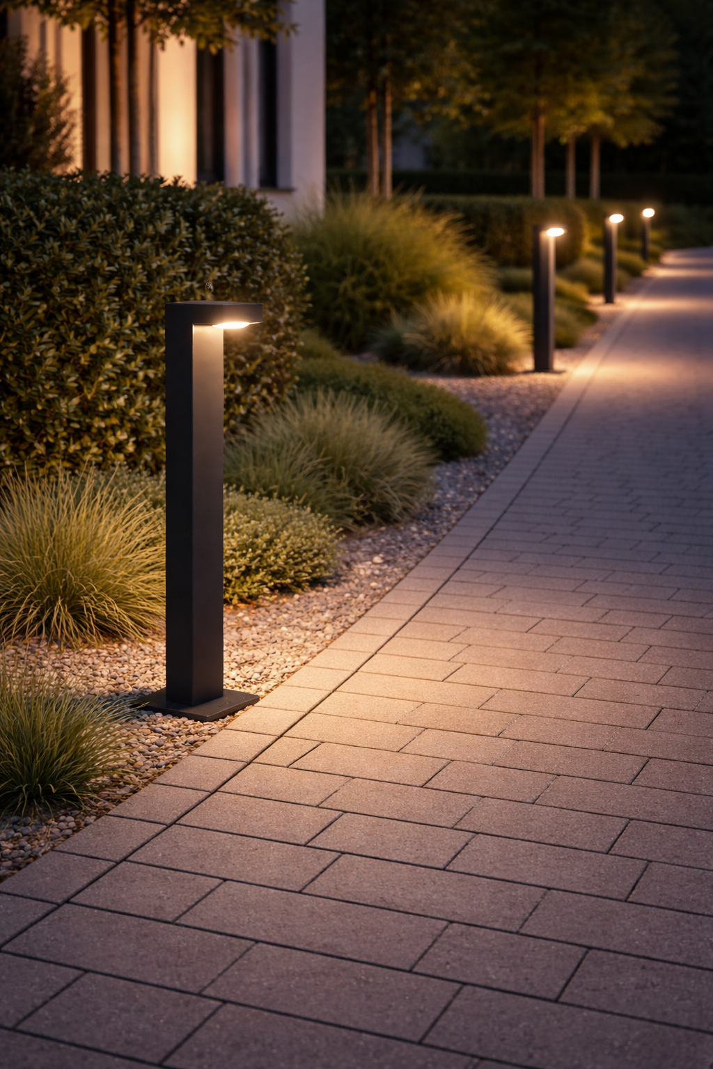 14W Exterior Espacio Jardín Camino Iluminación Poste 75 cm (GY6268) — Imagen 2