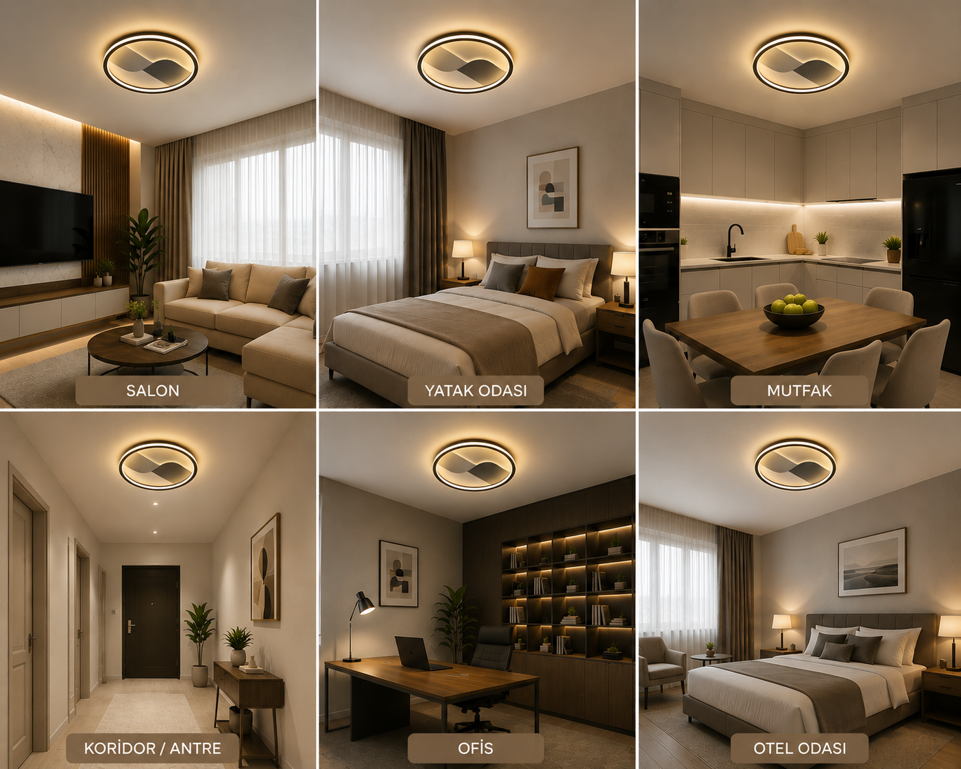 Veltor Yuvarlak Plafonyer LED Avize Aydınlatma 3 Renk Modlu Veltor Yuvarlak Plafonyer LED Avize Aydınlatma 3 Renk Modlu