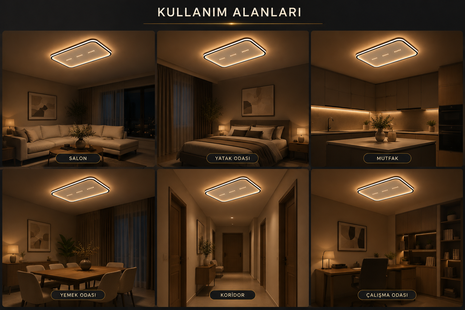 Lyron Mercekli Dikdörtgen Plafonyer LED Avize Aydınlatma 3 Renk Modlu Lyron Mercekli Dikdörtgen Plafonyer LED Avize Aydınlatma 3 Renk Modlu