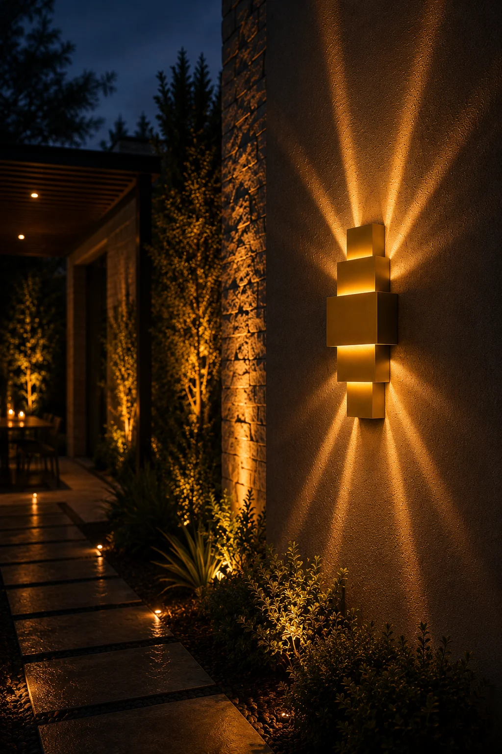 Kirpi 8W LED Bernstein Licht Wand Wandleuchte Kirpi 8W LED Bernstein Licht Wand Wandleuchte