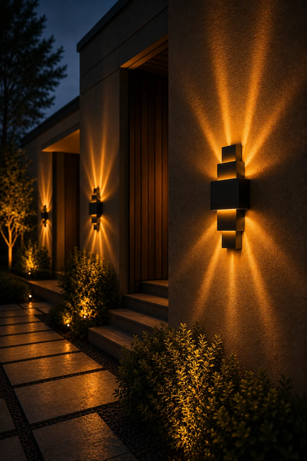 Kirpi 8W LED Bernstein Licht Wand Wandleuchte — Bild 2