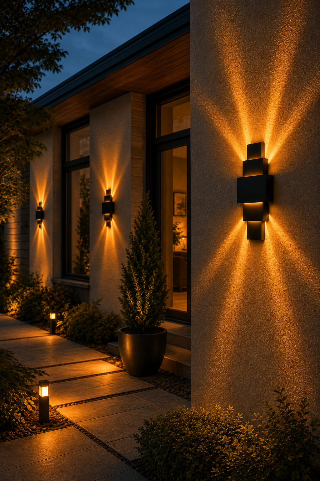 Kirpi 8W LED Bernstein Licht Wand Wandleuchte — Bild 4