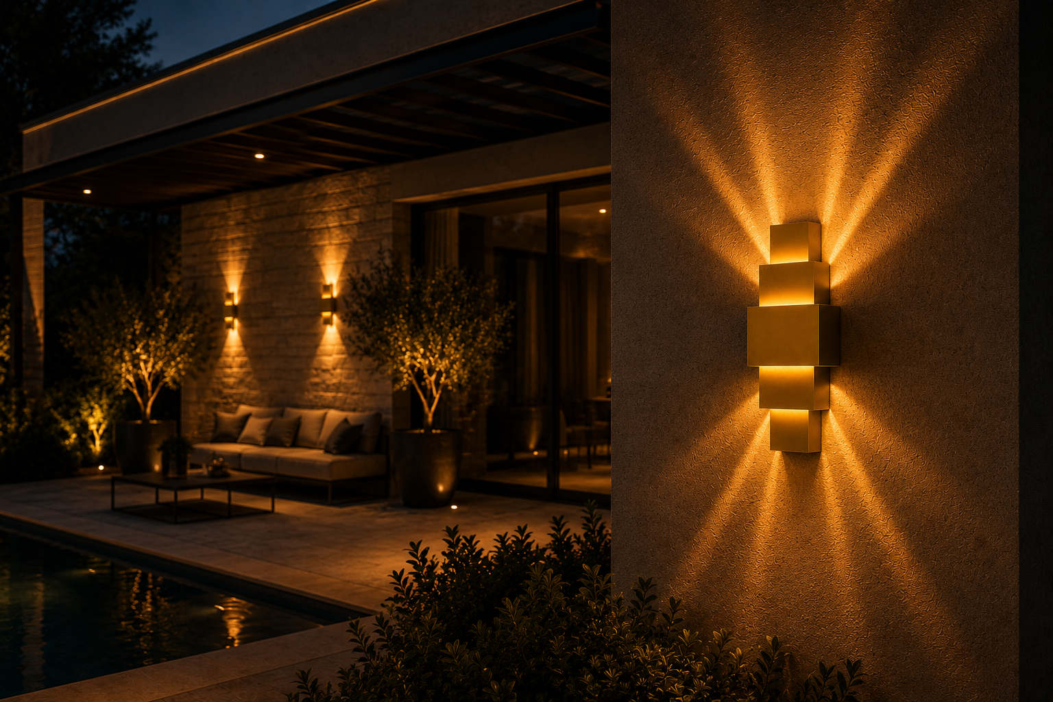 Kirpi 8W LED Bernstein Licht Wand Wandleuchte — Bild 5