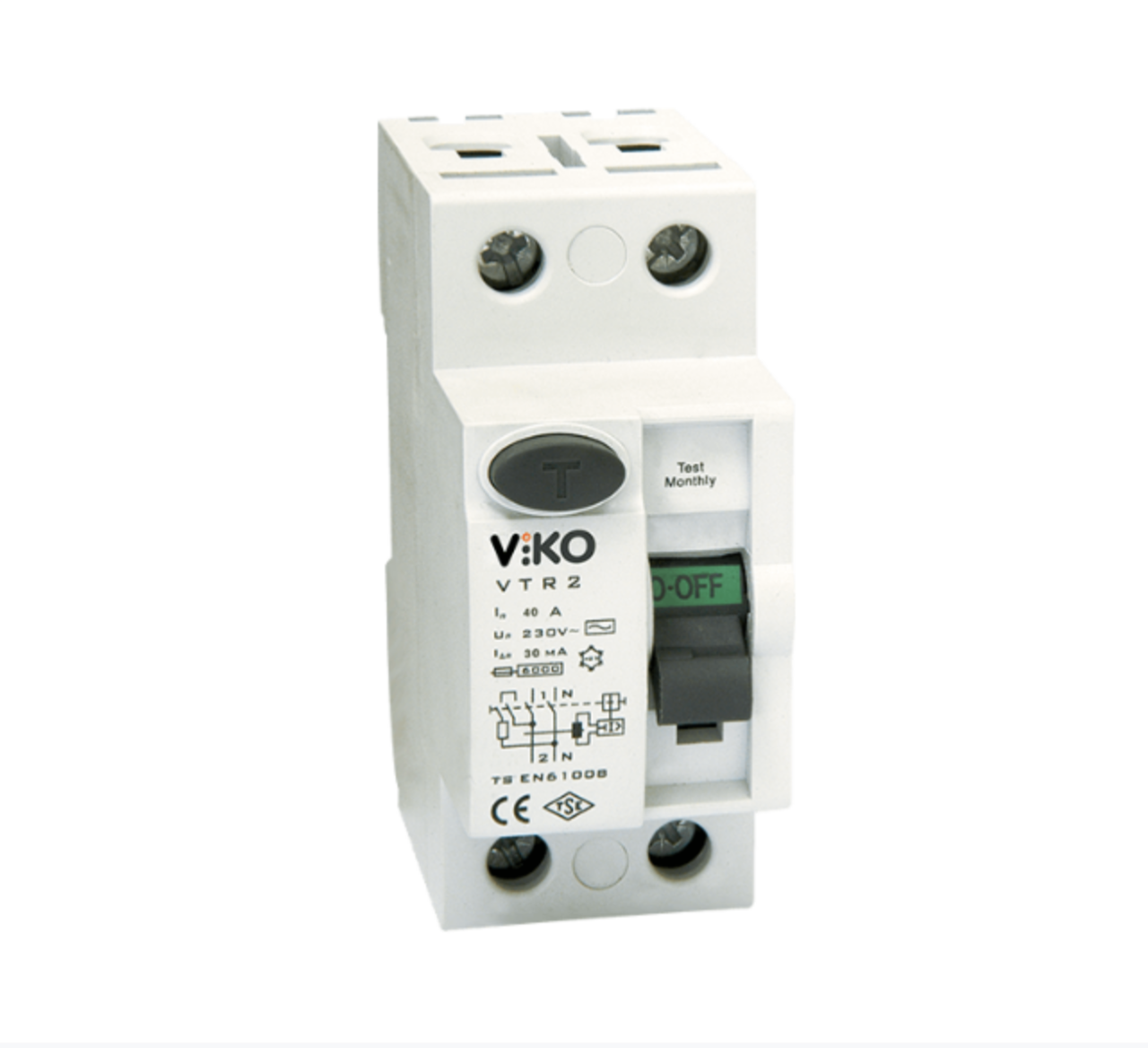 2x40A 30mA AC Tipi Kaçak Akım Rölesi 2x40A 30mA AC Tipi Kaçak Akım Rölesi