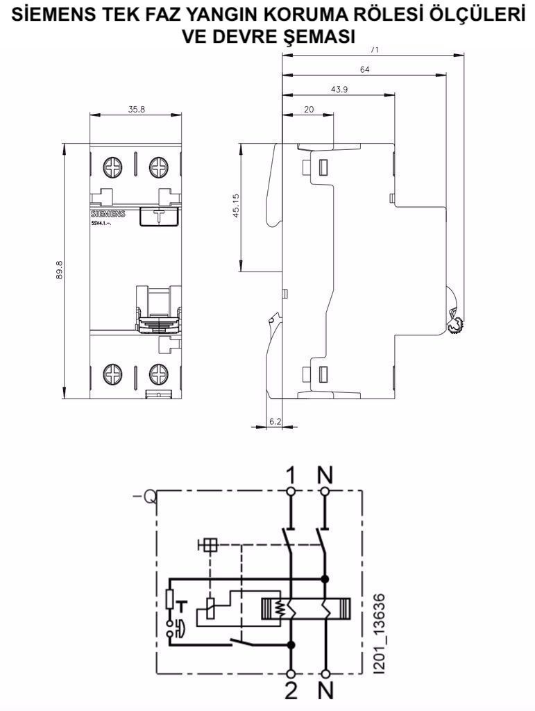 2x25A 300mA Interruptor Diferencial Protección Contra Incendios