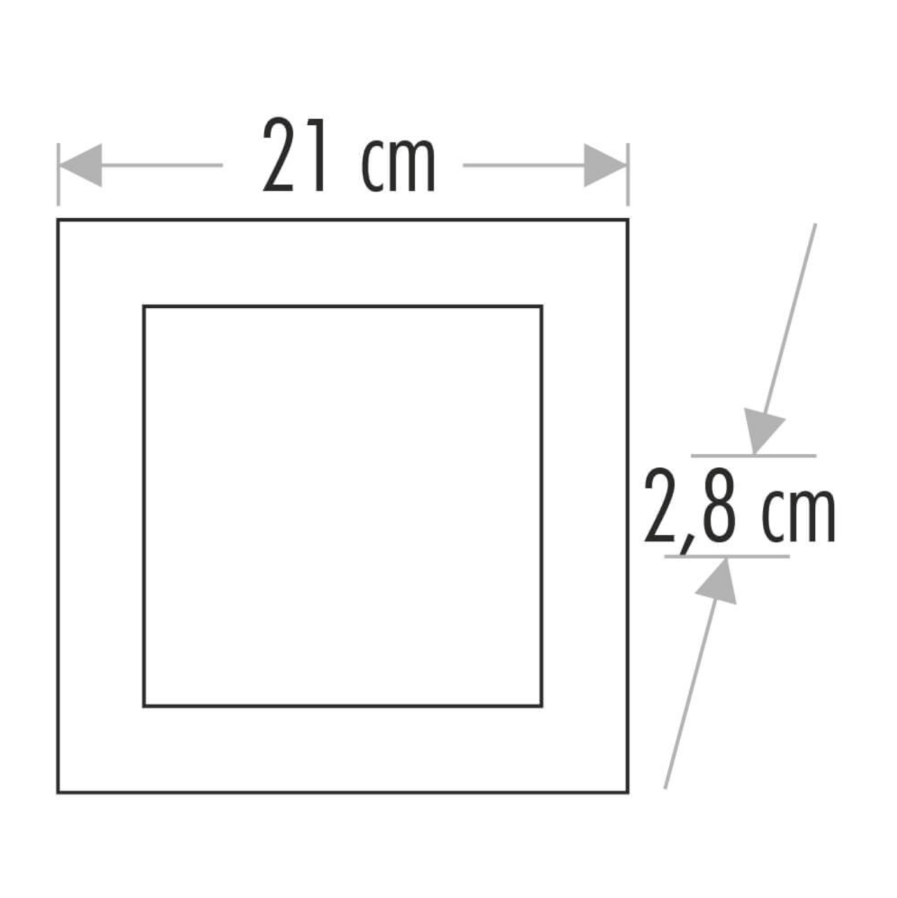 18W Sıva Üstü Kare LED Panel Aydınlatma Siyah Kasa 18W Sıva Üstü Kare LED Panel Aydınlatma Siyah Kasa