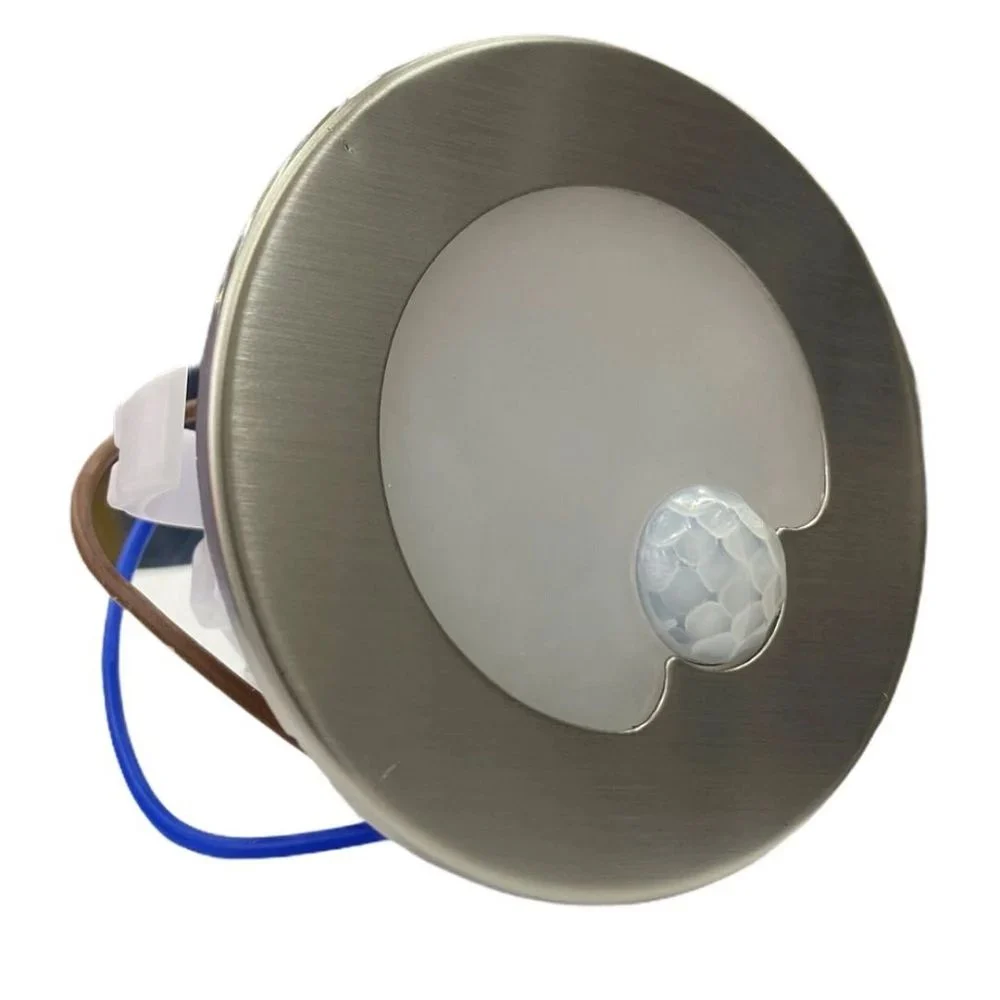 1,5W Sensörlü Koridor Armatürü Satin Kasa Yuvarlak 1,5W Sensörlü Koridor Armatürü Satin Kasa Yuvarlak