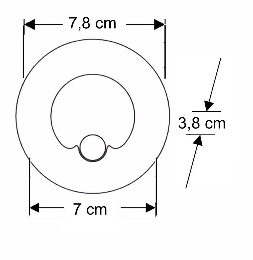 1,5W Sensörlü Koridor Armatürü Satin Kasa Yuvarlak 1,5W Sensörlü Koridor Armatürü Satin Kasa Yuvarlak