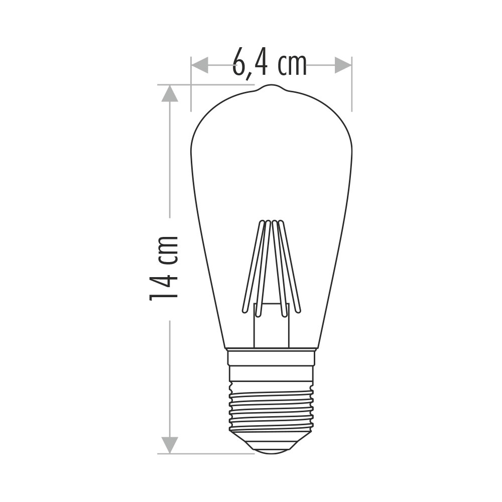 Uzun Filament 4W Rustik LED Ampul Uzun Filament 4W Rustik LED Ampul