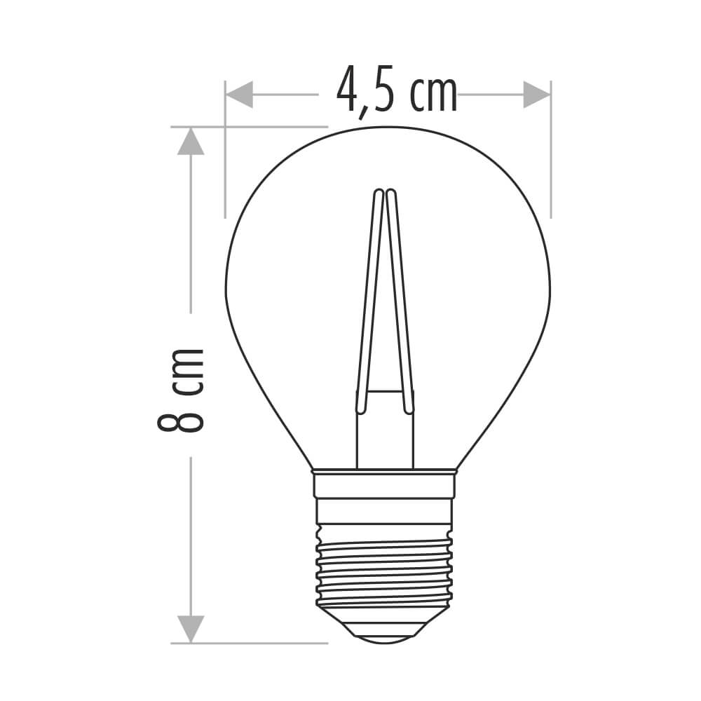 4W Rustik LED Ampul 45x80 mm 4W Rustik LED Ampul 45x80 mm