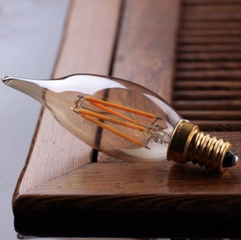 4W Rustik Filament Buji LED Ampul 35x118 mm — görsel 4