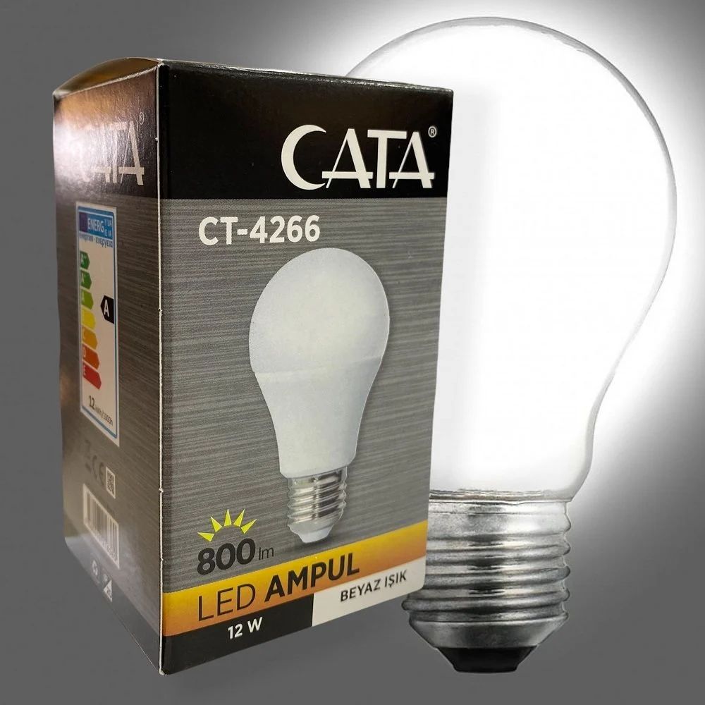 12W E27 Lamp Base LED Bulb — Image 3