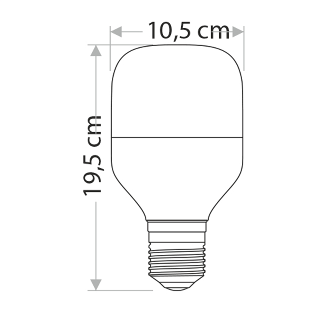 35W E27 Lamp Base Torch LED Bulb — Image 3