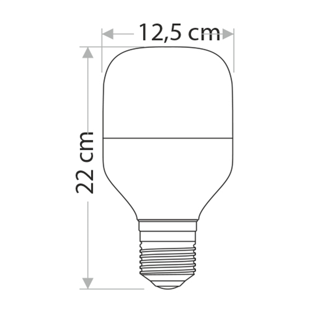45W E27 Lamp Base Torch LED Bulb — Image 3