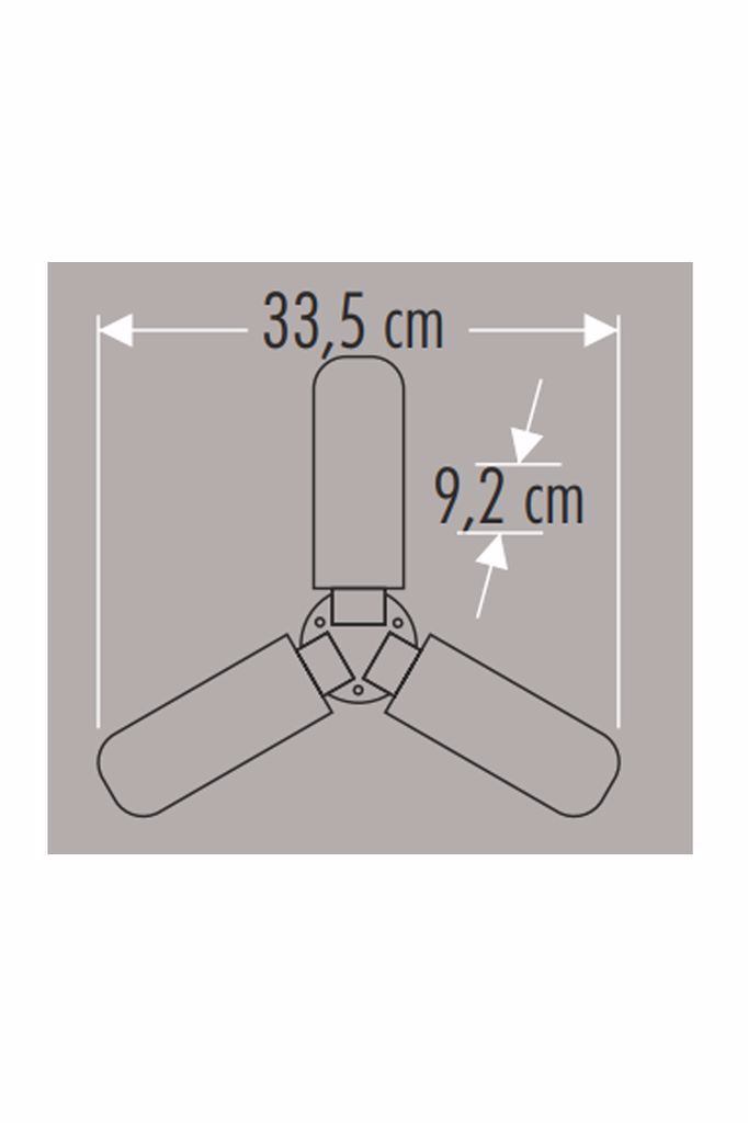 42W E27 Lamp Base Propeller LED Bulb — Image 5