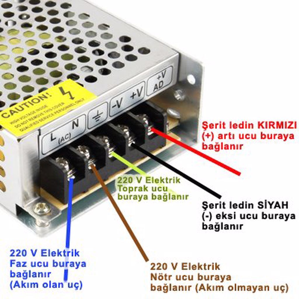 5 Metre RGB Kumandalı Şerit LED Seti 352 Renk